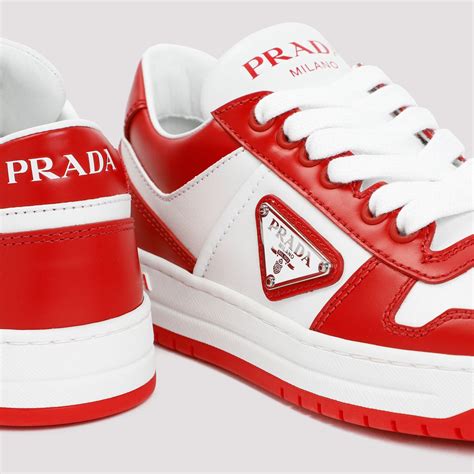 prada trainers red|Prada red sole shoes.